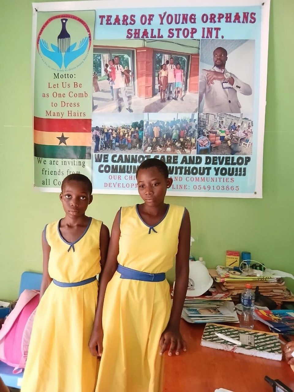 Orphans who haven't been to school has been supportedby tyossi