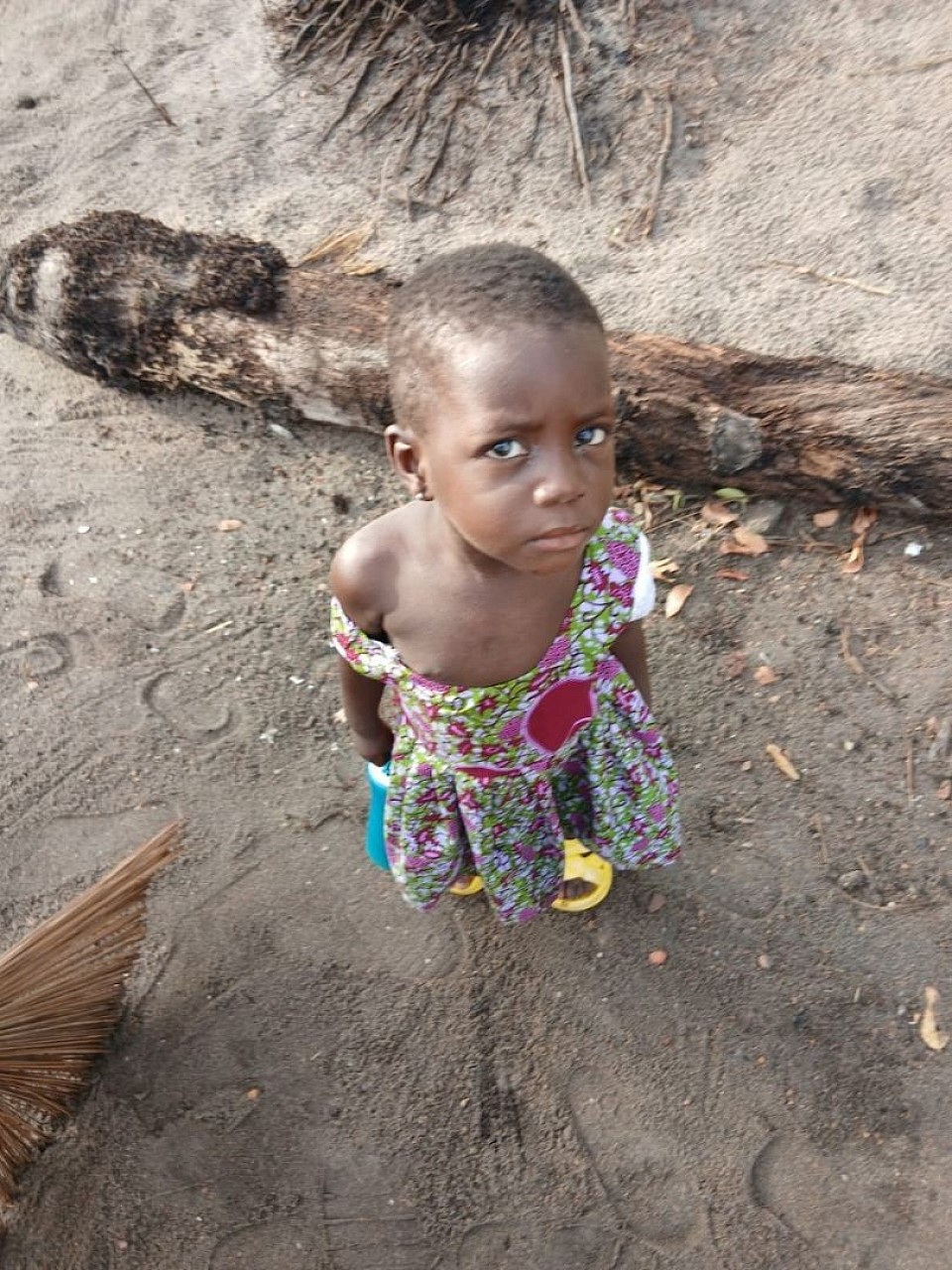 Young orphan in need of support and assistance